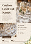 Personalized Laser Cut Wine Glass Name Tags Underwood Creations