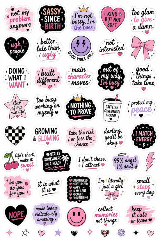 Sassy stickers