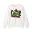 Grinch Peeking Santa Hat Sweatshirt | F--- Them Kids Crewneck