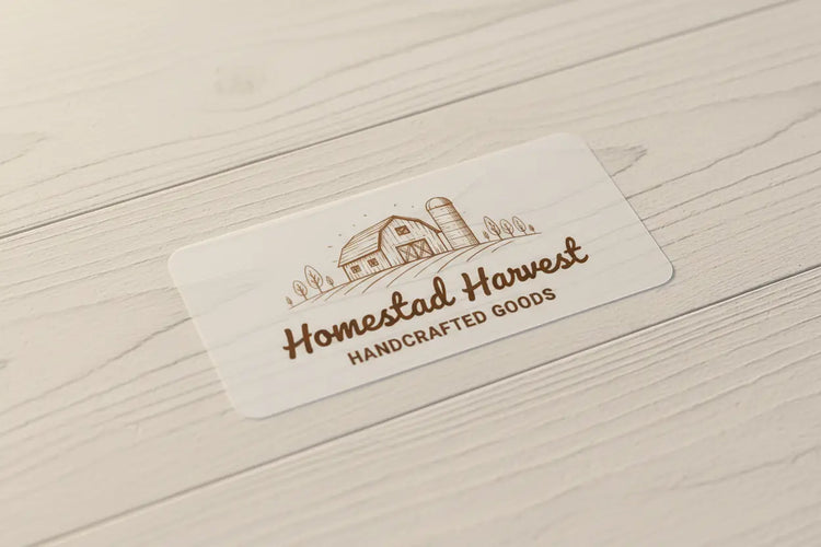 Custom Stickers, 2.25" x 1.25" Rectangle Design, Durable Vinyl Material for Personal or Business Use Underwood Creations