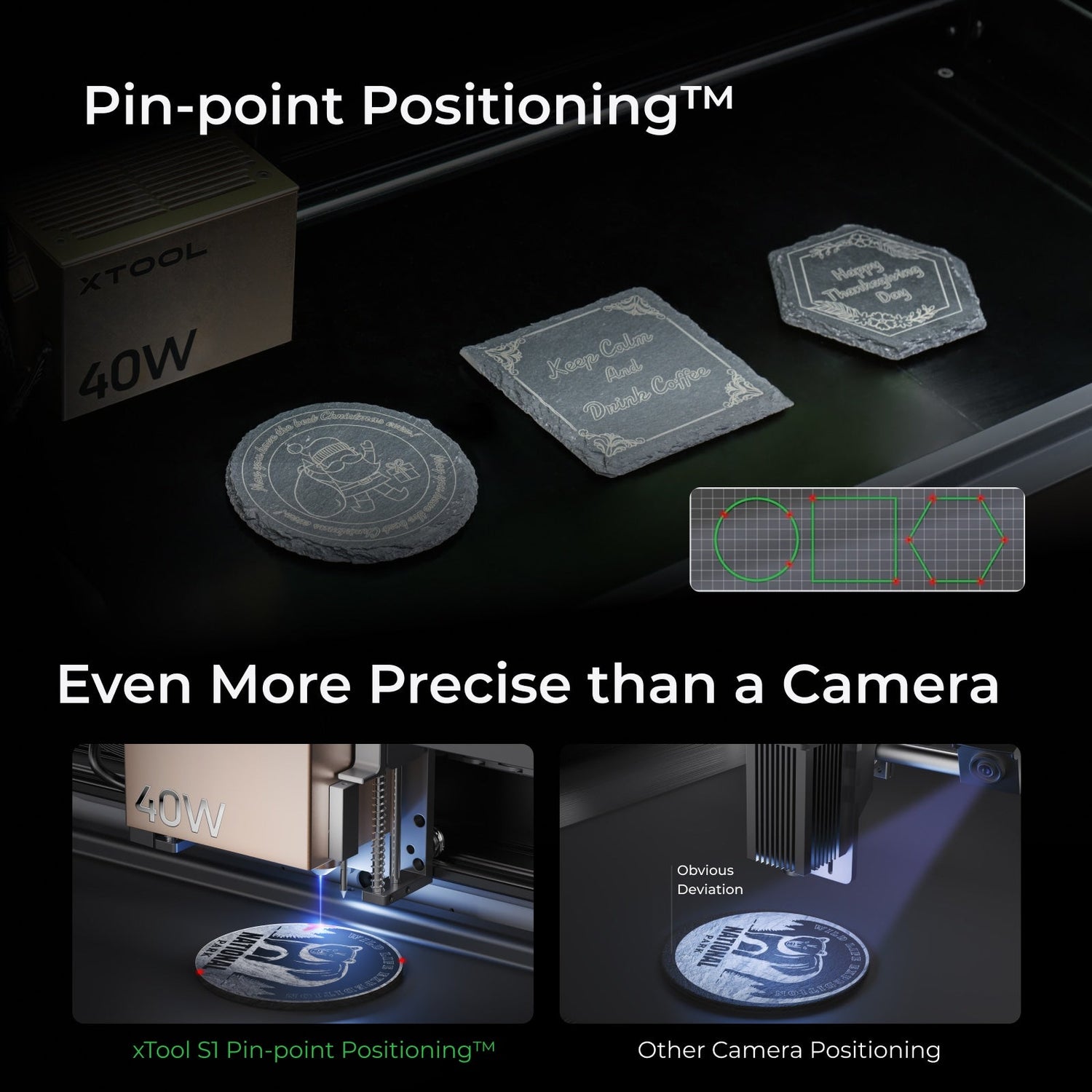 xTool S1 + 1064nm IR Laser Kit: Enclosed Diode Laser Engraver & Cutter xTool