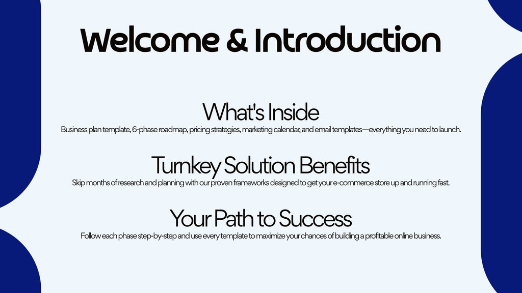 E-Commerce Business in a Box – 22-Slide Digital Presentation Package