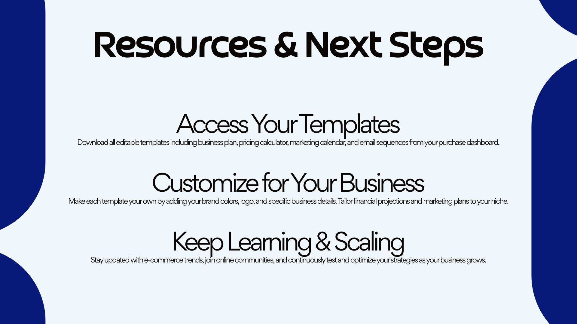 E-Commerce Business in a Box – 22-Slide Digital Presentation Package
