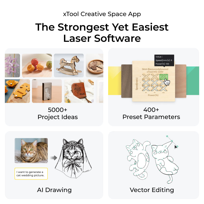 xTool S1 Enclosed Diode Laser Cutter xTool