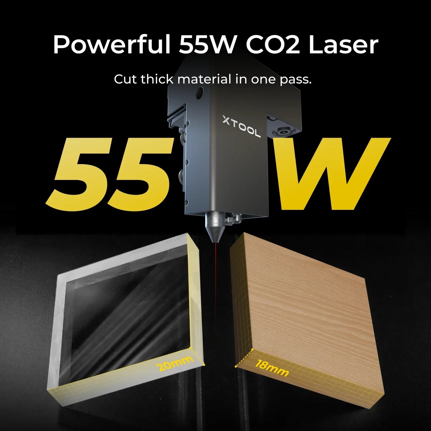 xTool P2S 55W Desktop CO2 Laser Cutter xTool