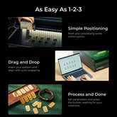 xTool S1 + 1064nm IR Laser Kit: Enclosed Diode Laser Engraver & Cutter xTool