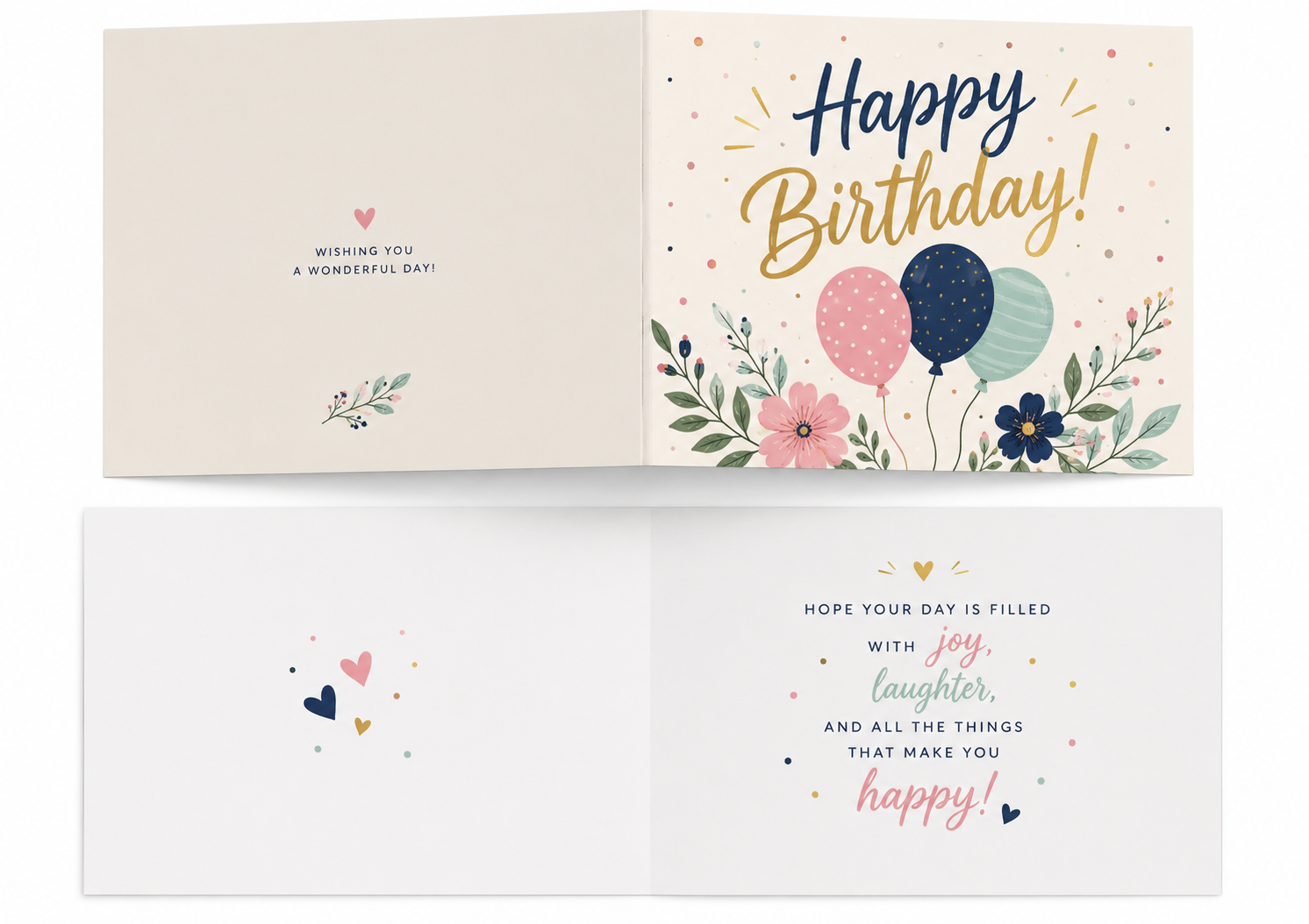 Printable Birthday Card Beautiful & Ready to Print at Home
