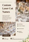 Personalized Laser Cut Wine Glass Name Tags