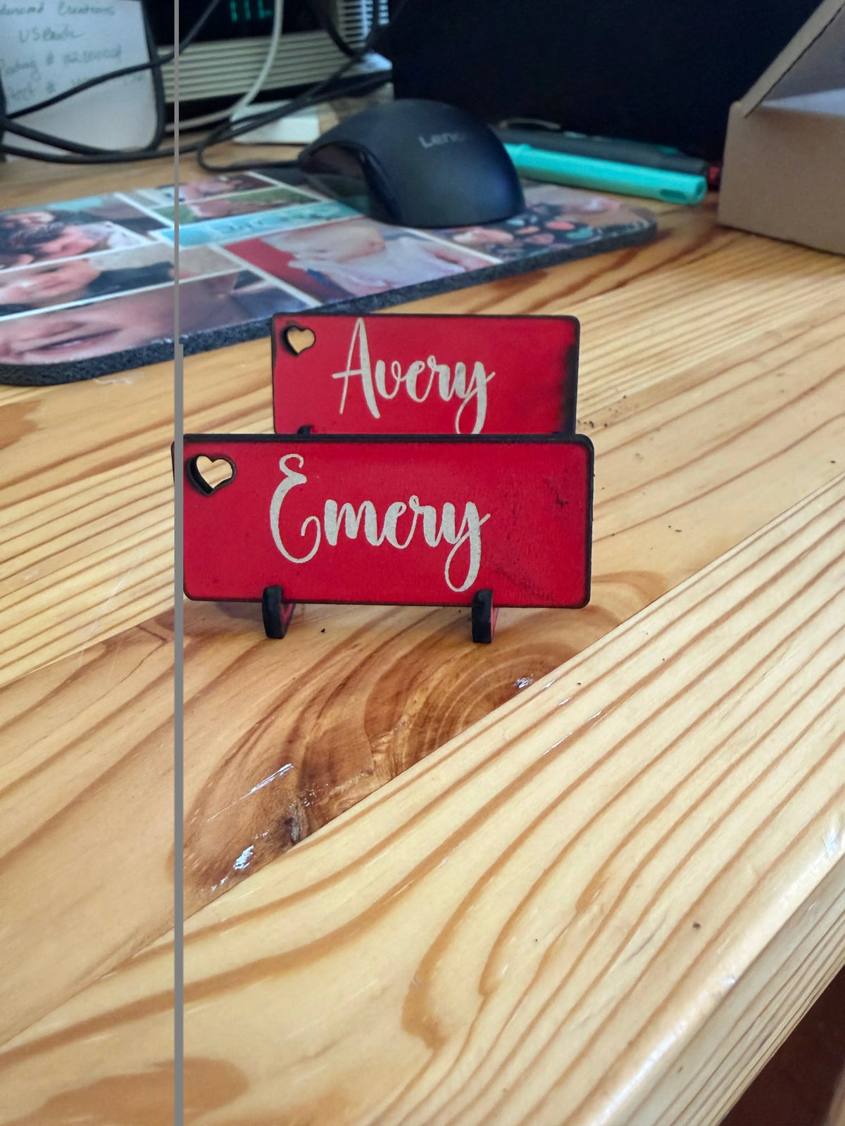 Custom Laser Engraved Name Plate – 2" x 10" Underwood Creations
