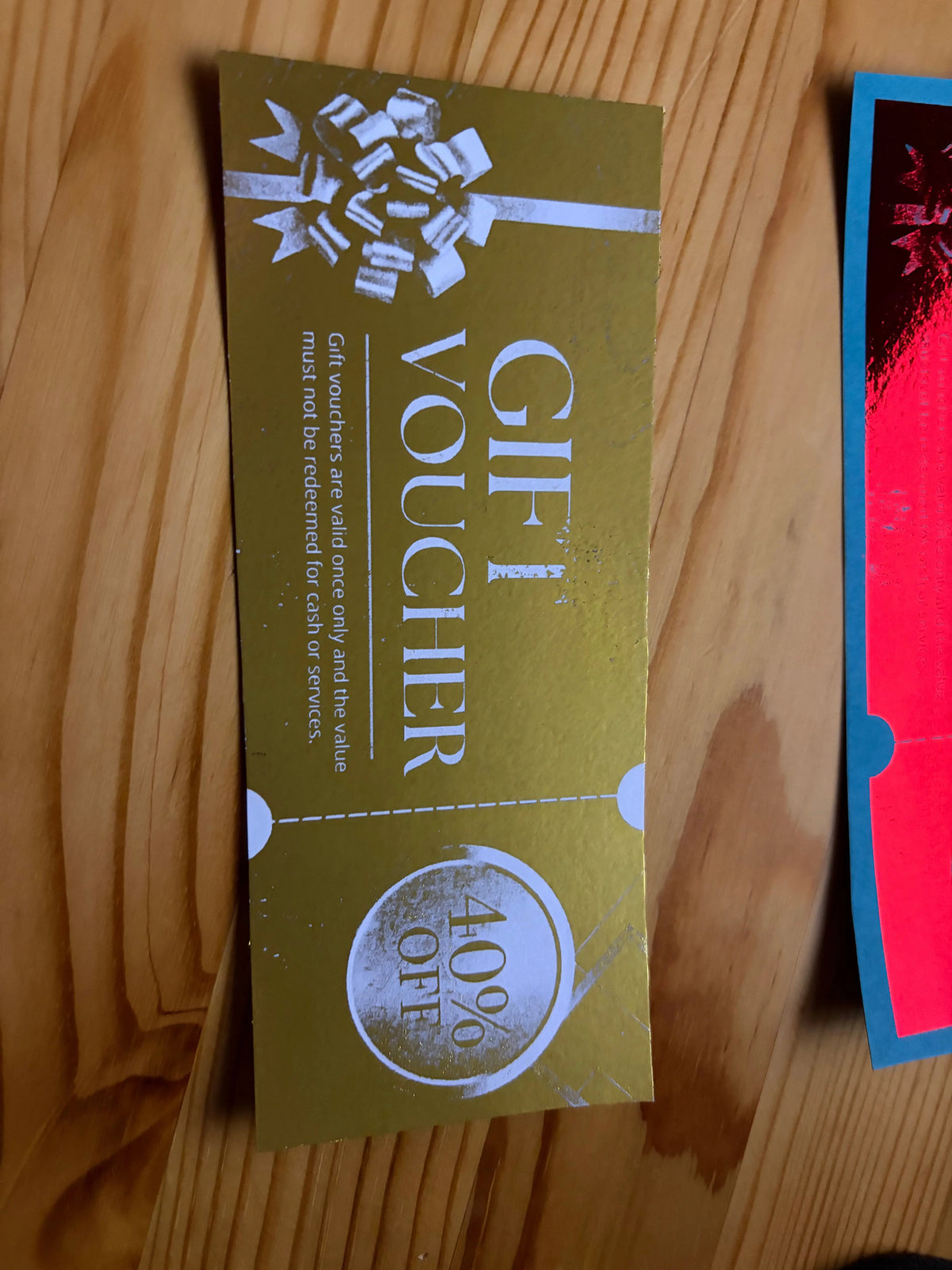 Foiled Gift Vouchers and Tickets: Elegant Sentiments, Memorable Experiences Underwood Creations