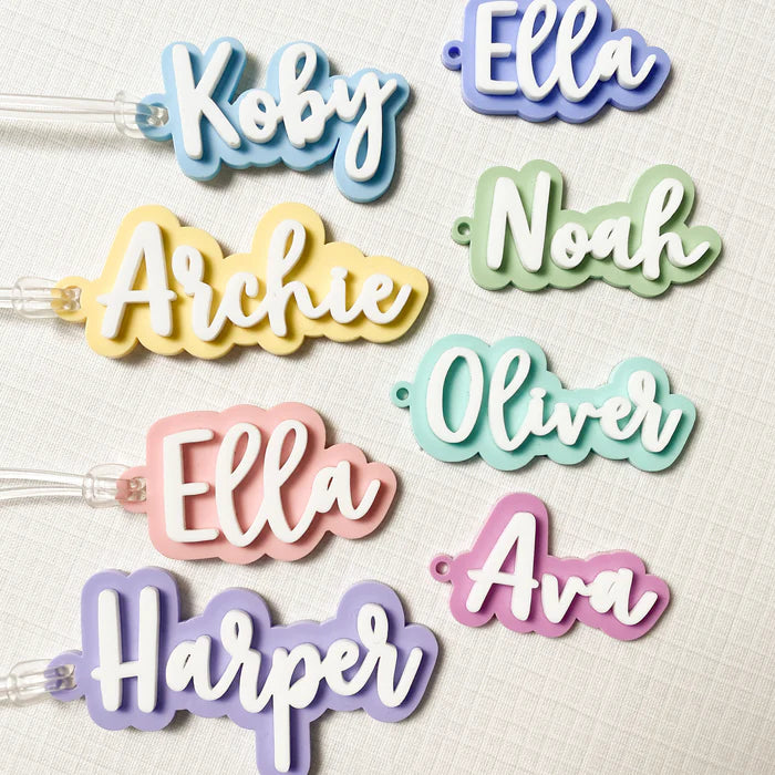 Custom Acrylic Name Bag Tag