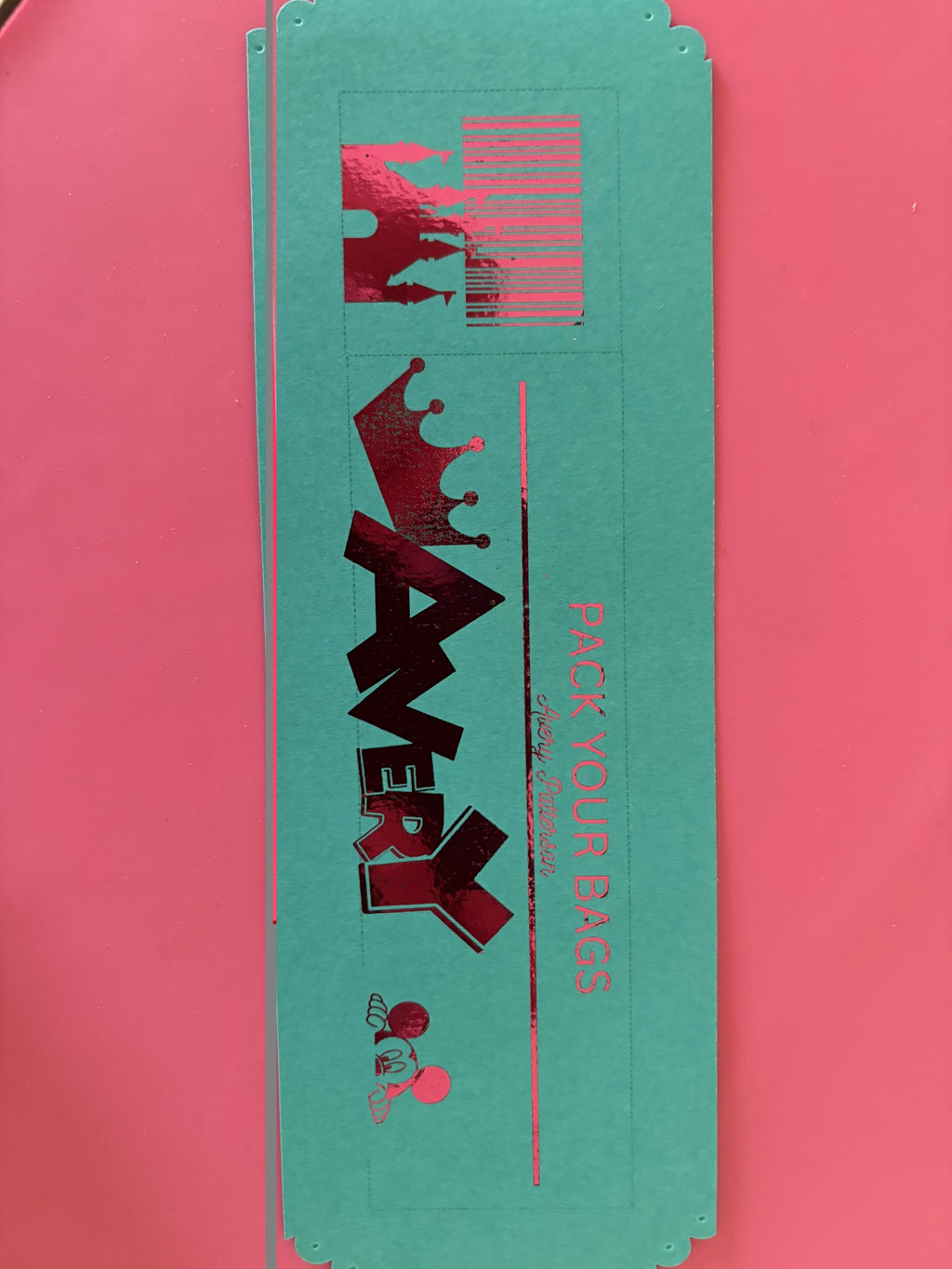 Custom Surprise Ticket Foiled & Personalized