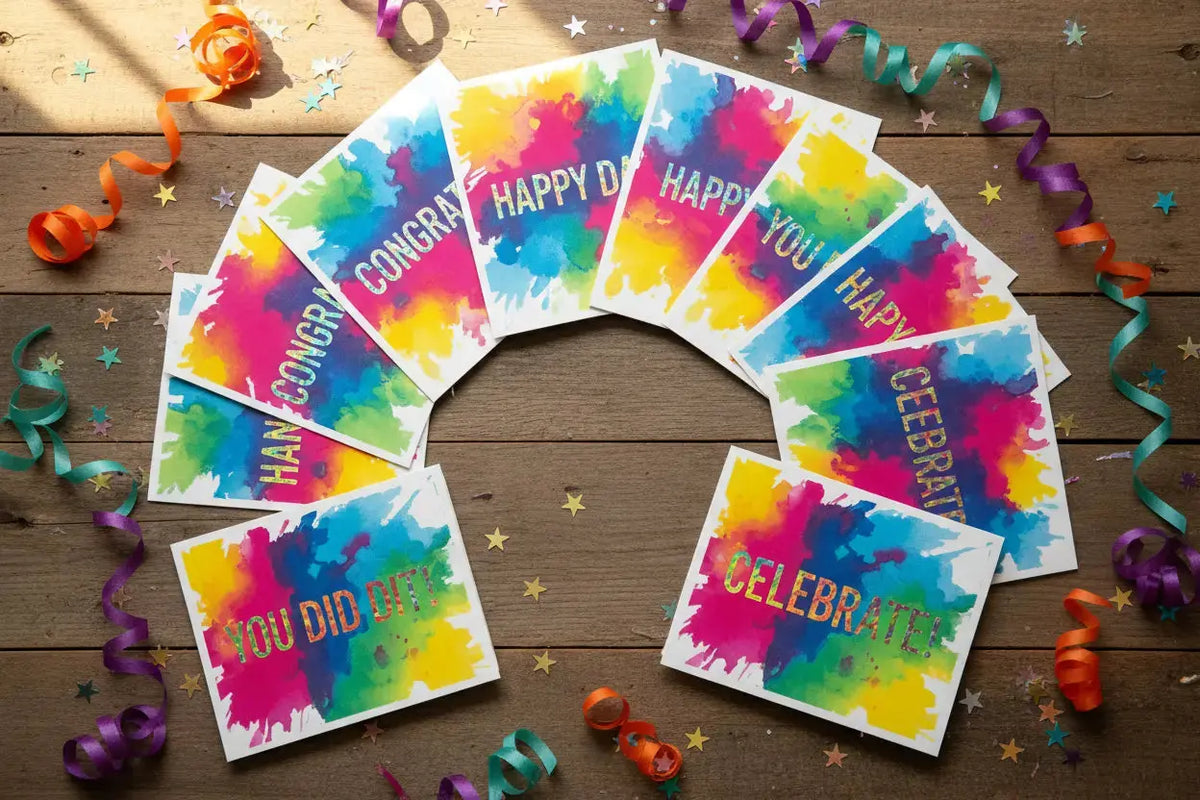 Foiled Cards Fan Spread