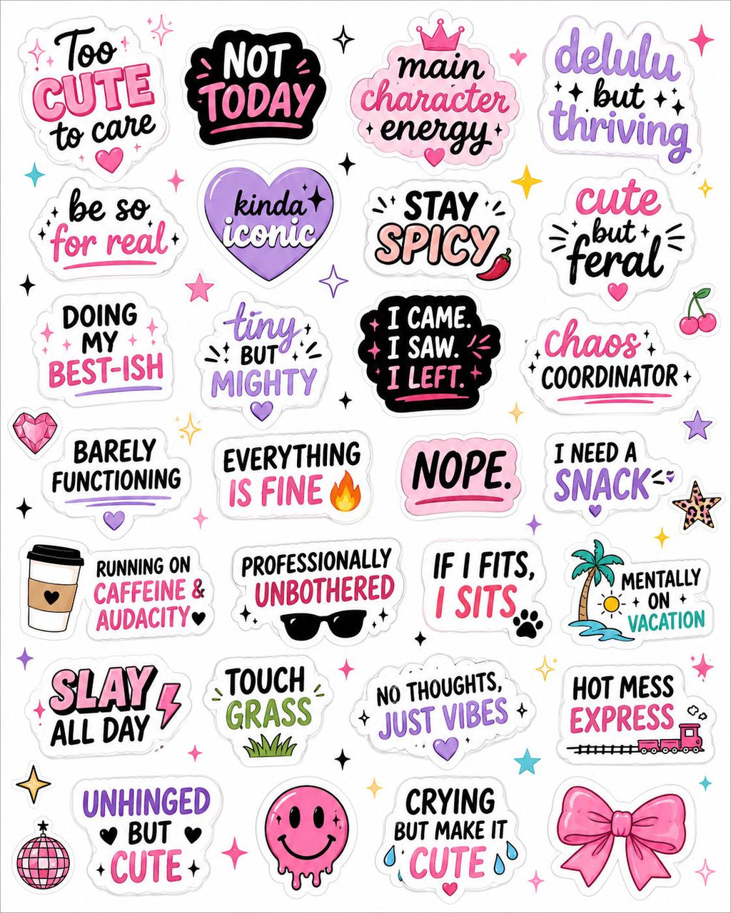 Sassy stickers