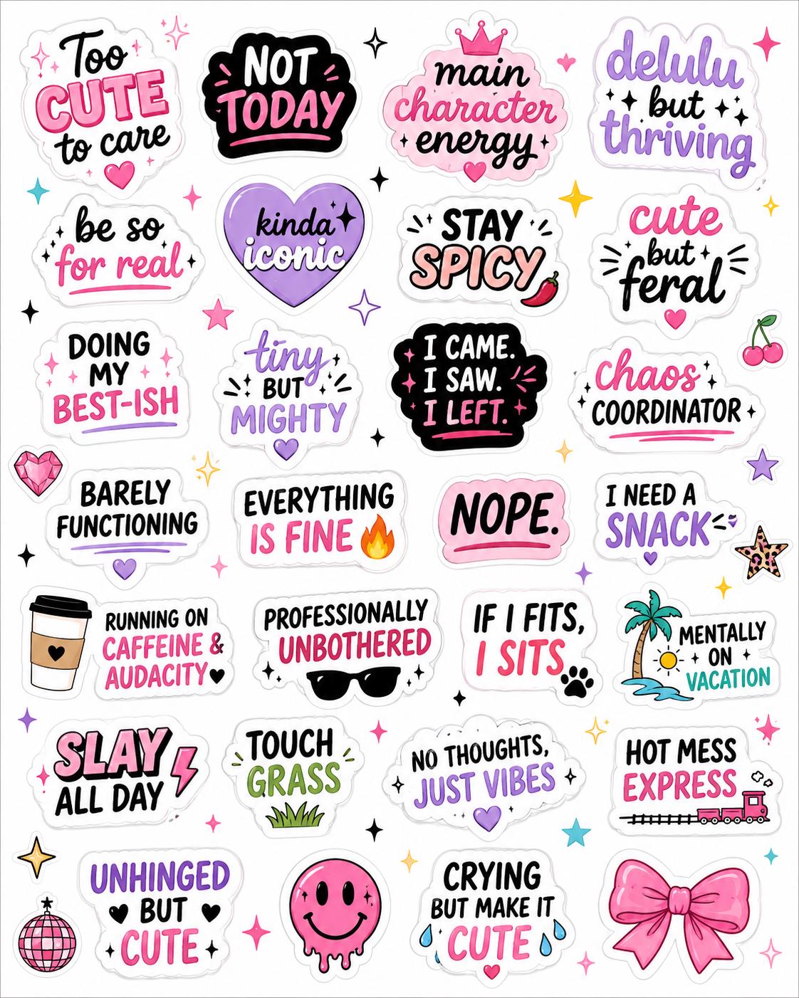 Sassy stickers