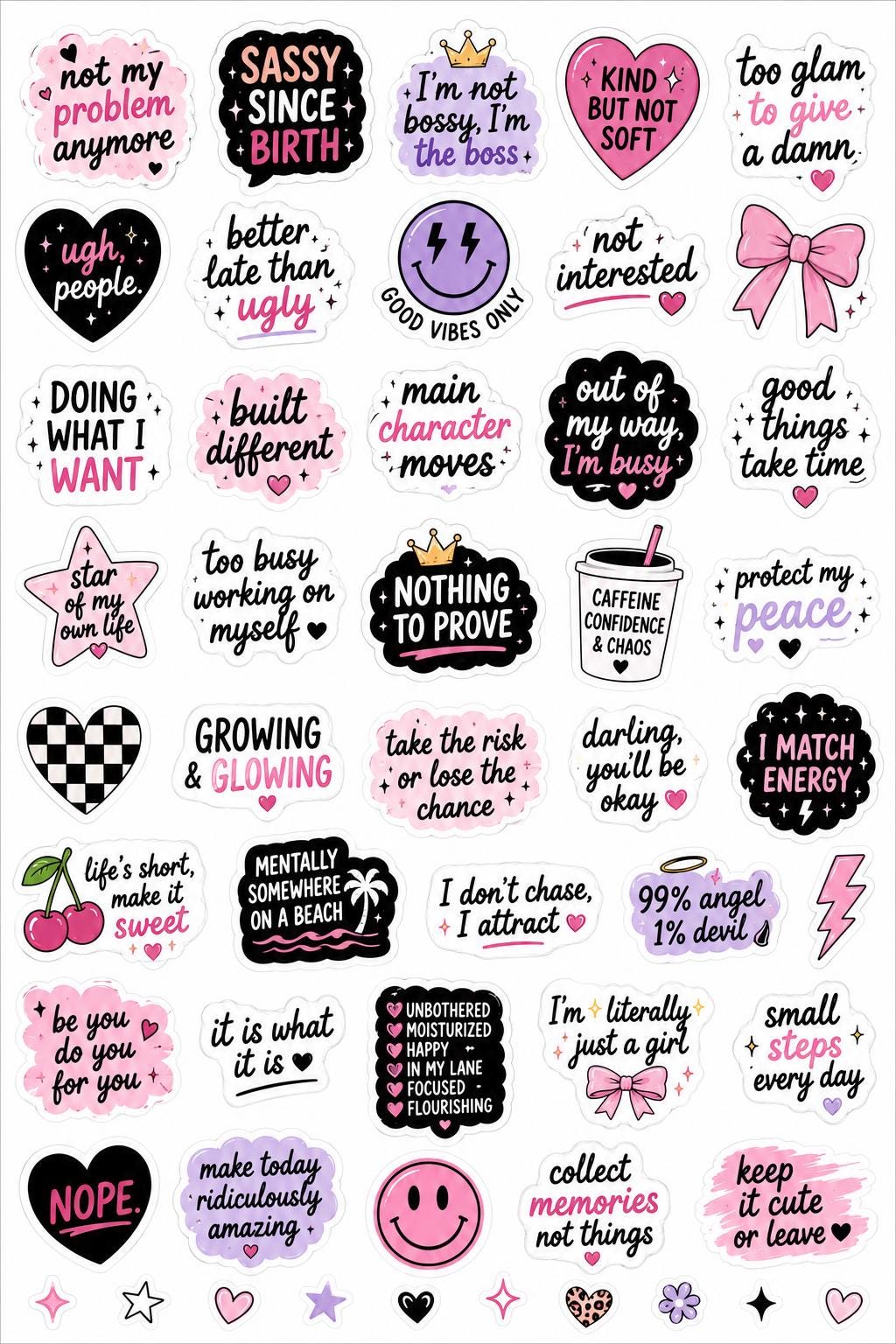 Sassy stickers