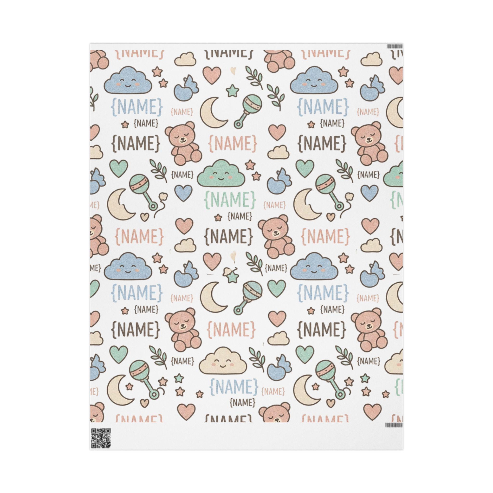Personalized gift wrap