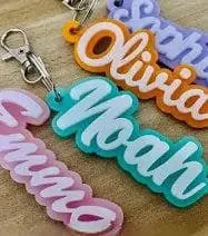 Custom Acrylic Name Bag Tag