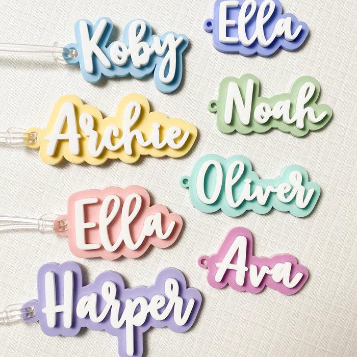 Custom Acrylic Name Bag Tag