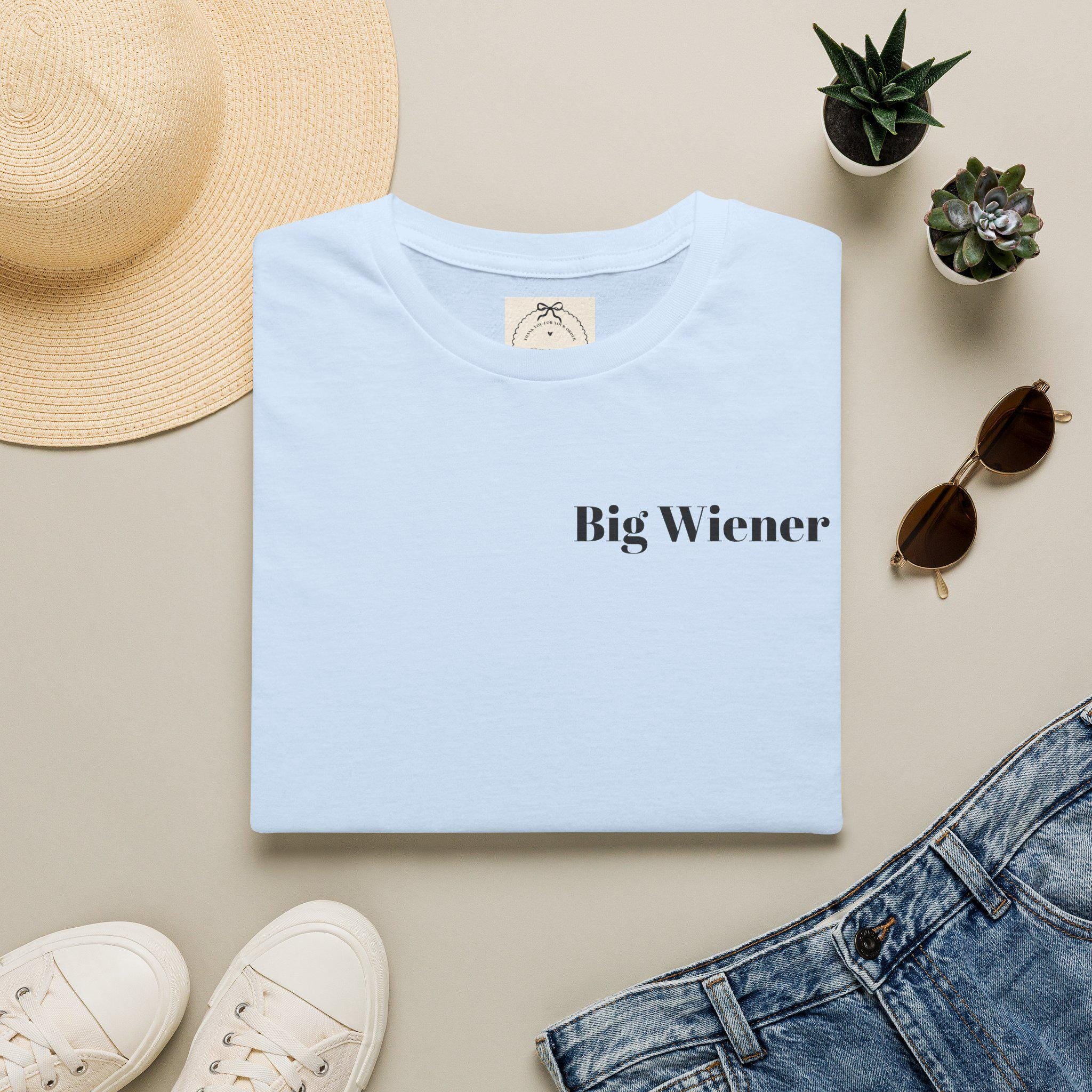 Copy of Big Wiener T-Shirt | Minimal Text Tee