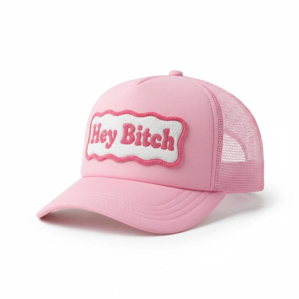 Pink Hey Bitch Trucker Hat