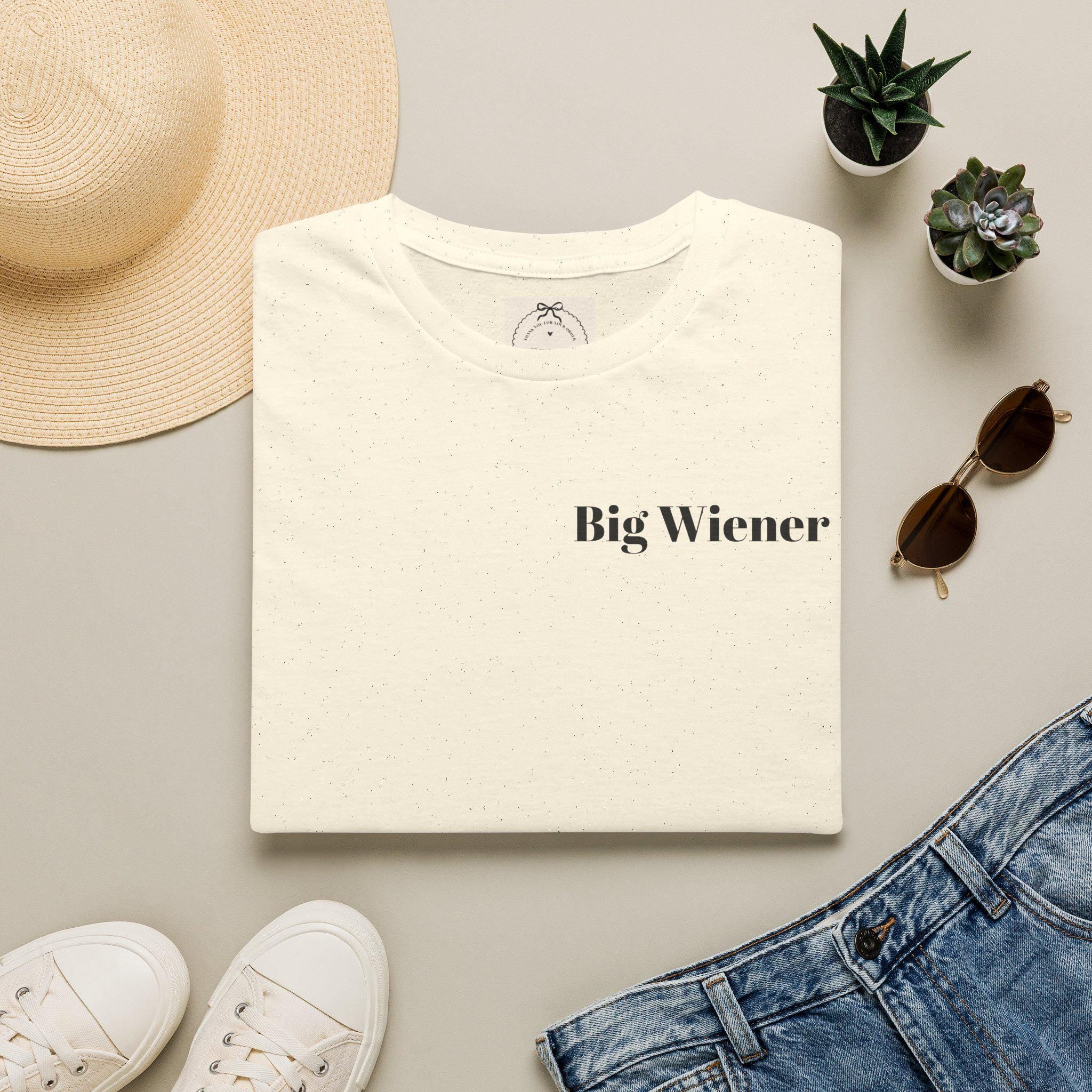 Copy of Big Wiener T-Shirt | Minimal Text Tee