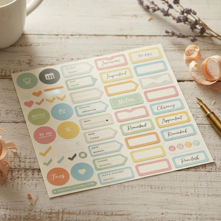 Functional Stickers – Journal & Filing Labels