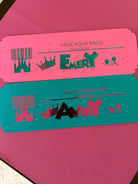 Custom Holiday Foiled Tickets