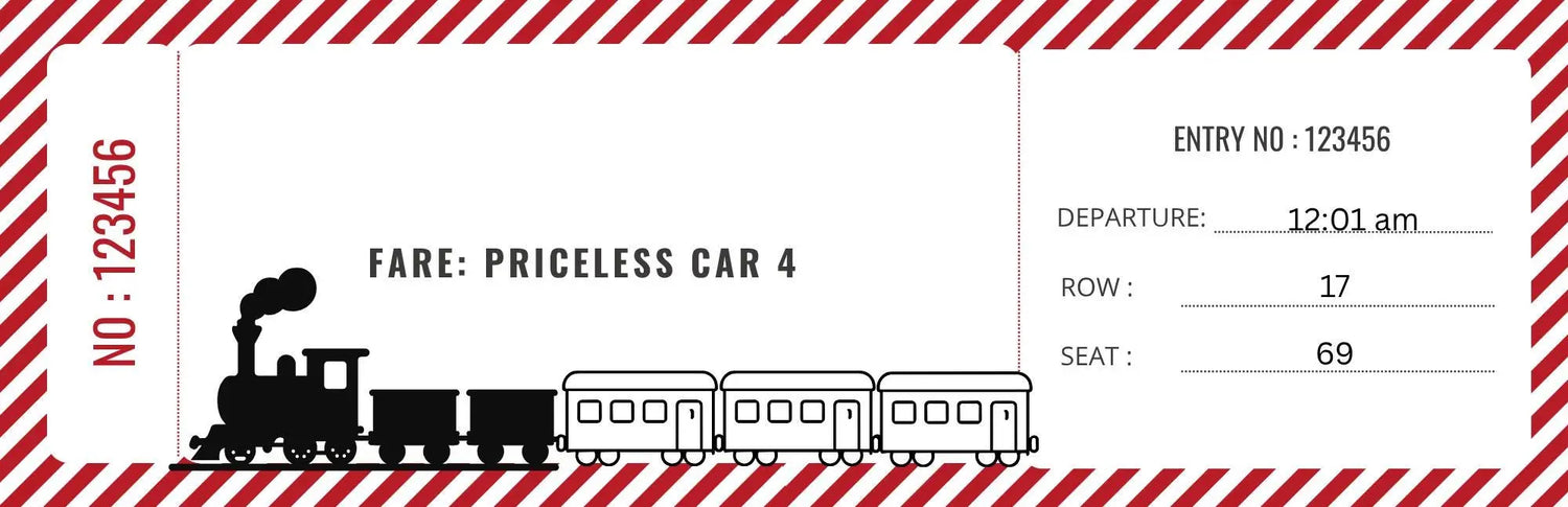 Custom Holiday Foiled Tickets