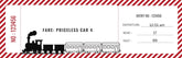 Custom Holiday Foiled Tickets
