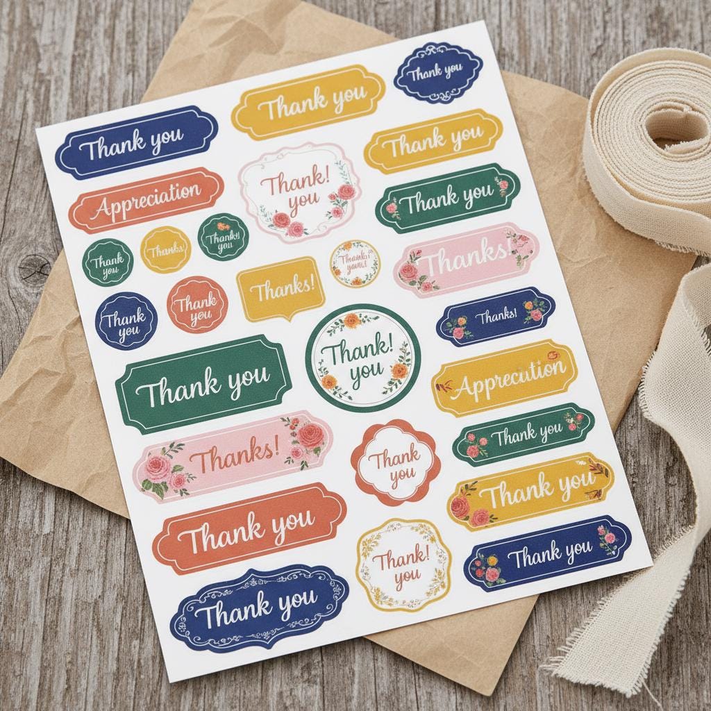 Functional Stickers – Journal & Filing Labels