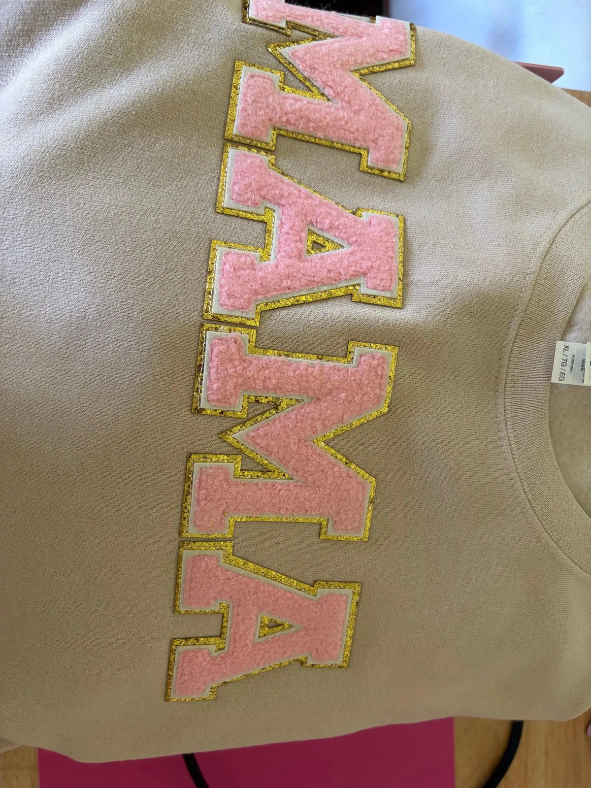 Custom Chenille Patch Sweatshirt Underwood Creations