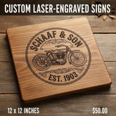 Custom Laser-Engraved Signs Ad