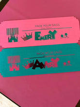 Custom Surprise Ticket Foiled & Personalized Underwood Creations