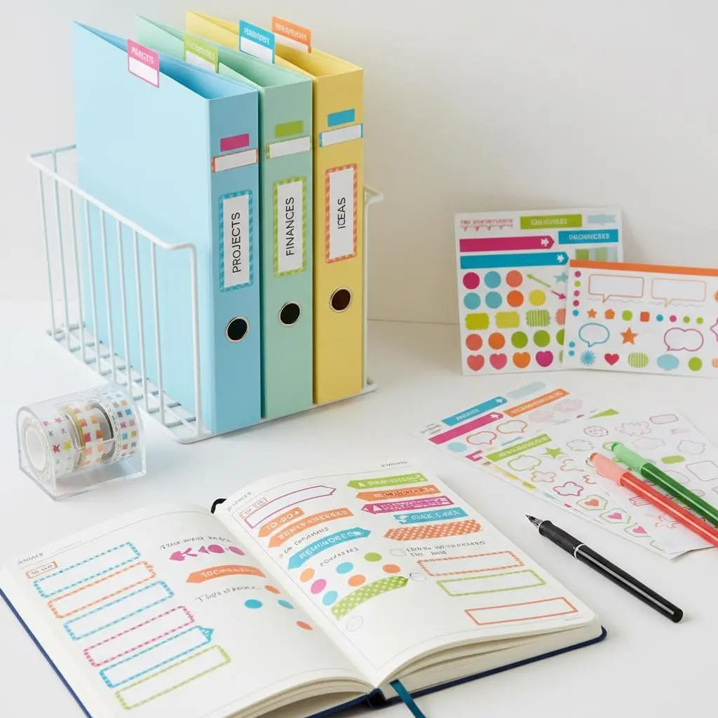 Functional Stickers – Journal & Filing Labels