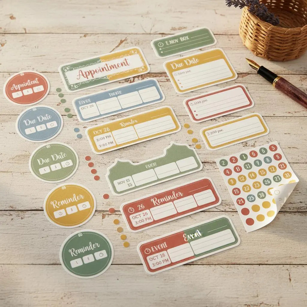 Functional Stickers – Journal & Filing Labels
