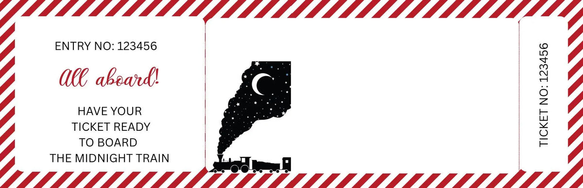Custom Holiday Foiled Tickets