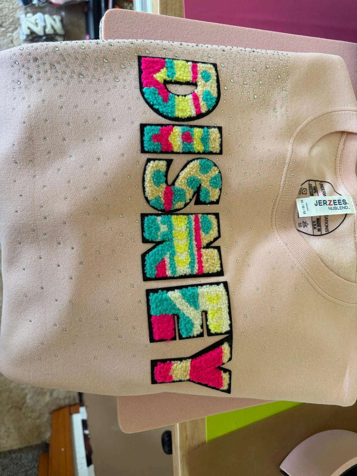 Custom Chenille Patch Sweatshirt Underwood Creations