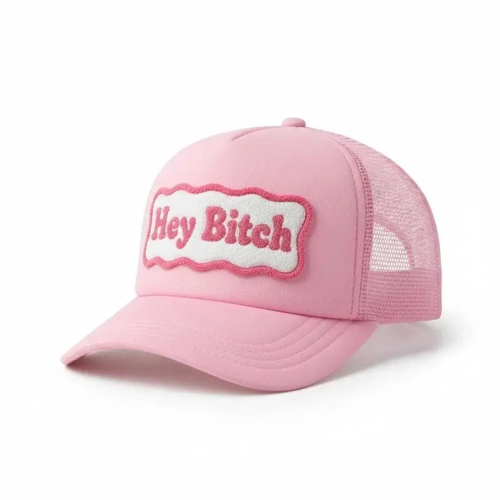 Pink Hey Bitch Trucker Hat