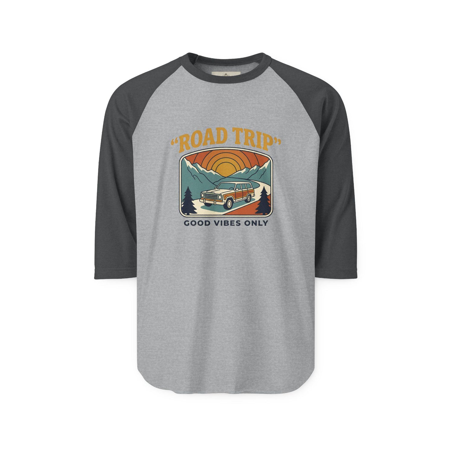 Retro Half Sleeve Shirt Raglan Shirt | Vintage 3/4 Sleeve Baseball Tee