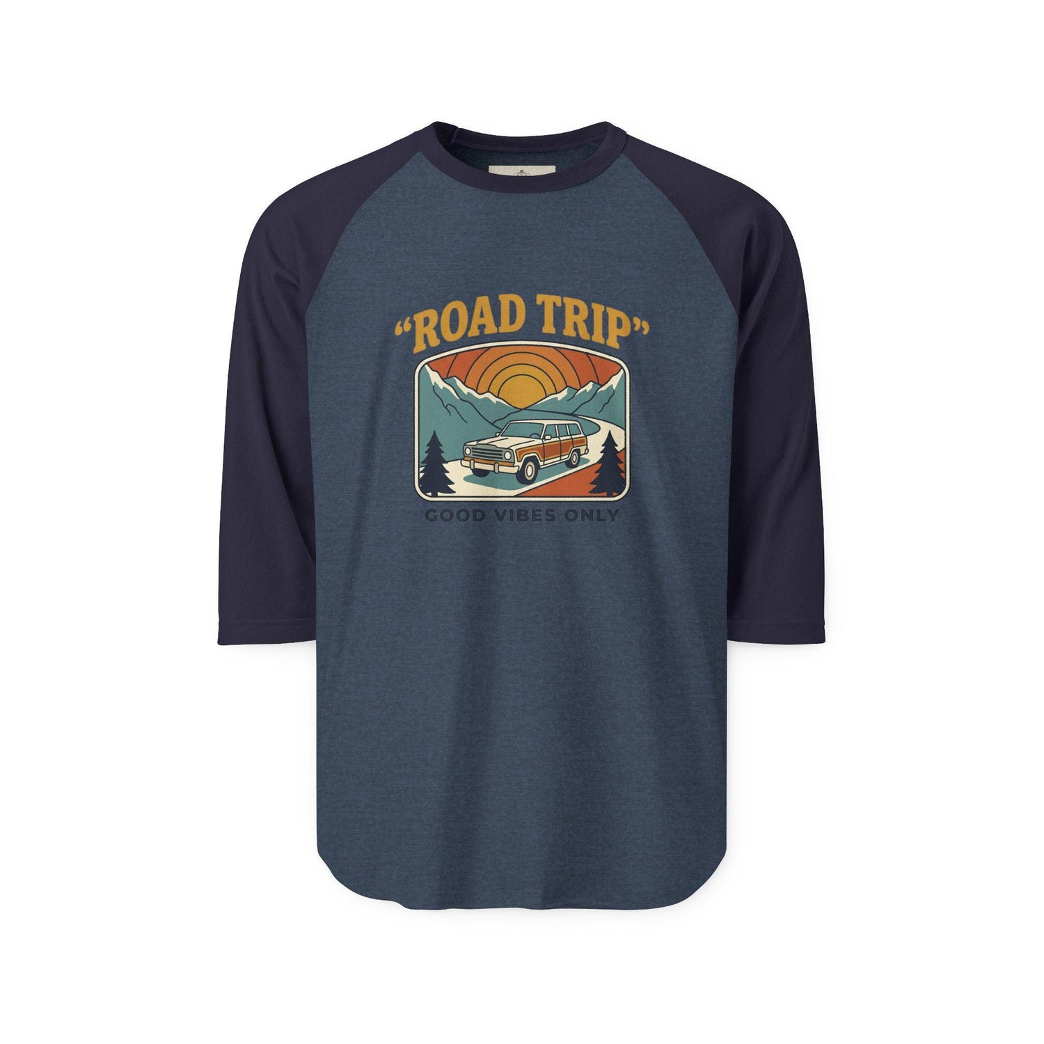 Retro Half Sleeve Shirt Raglan Shirt | Vintage 3/4 Sleeve Baseball Tee