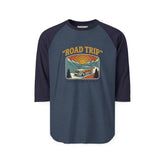 Retro Half Sleeve Shirt Raglan Shirt | Vintage 3/4 Sleeve Baseball Tee