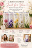 Personalized Birth Flower Tumbler – Handcrafted Floral Drinkware, 20 oz/12 oz