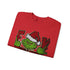 Grinch Peeking Santa Hat Sweatshirt | F--- Them Kids Crewneck