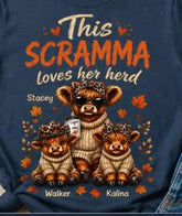 This Grandma, Glamma, Gigi, Mimi, or Any Name Loves Her Herd Sweatshirt | Cute Family, Fall Leaves