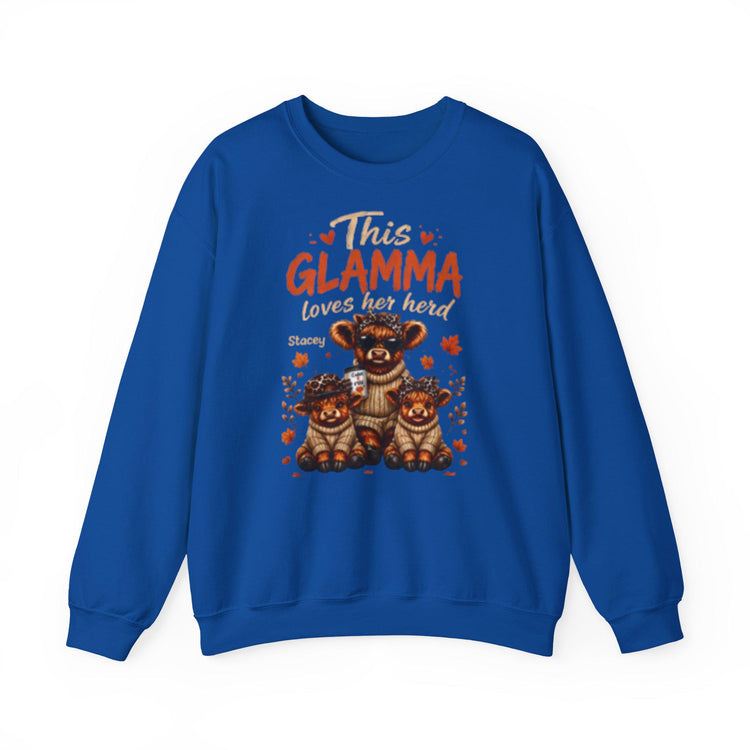 This Grandma, Glamma, Gigi, Mimi, or Any Name Loves Her Herd Sweatshirt | Cute Family, Fall Leaves