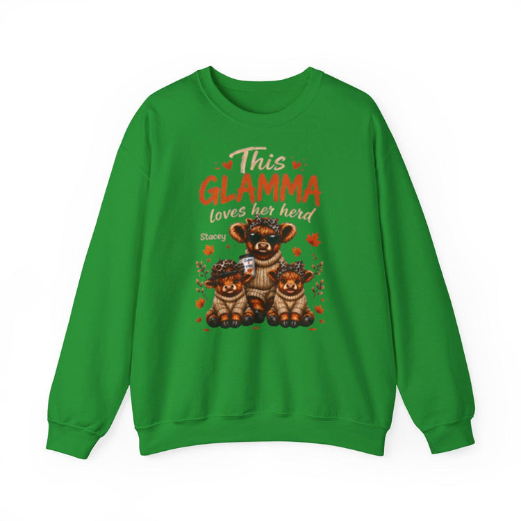 This Grandma, Glamma, Gigi, Mimi, or Any Name Loves Her Herd Sweatshirt | Cute Family, Fall Leaves