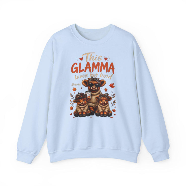 This Grandma, Glamma, Gigi, Mimi, or Any Name Loves Her Herd Sweatshirt | Cute Family, Fall Leaves