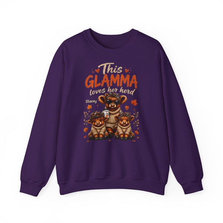 This Grandma, Glamma, Gigi, Mimi, or Any Name Loves Her Herd Sweatshirt | Cute Family, Fall Leaves