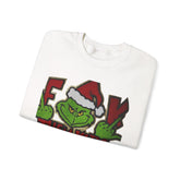 Grinch Peeking Santa Hat Sweatshirt | F--- Them Kids Crewneck